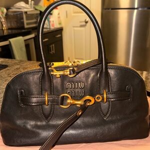 Miu Miu Black Leather Handbag